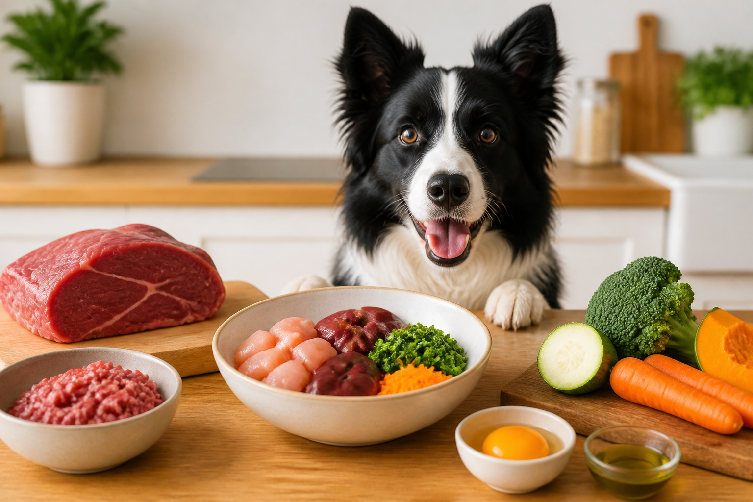 Recetas dieta BARF perros: Guía de transición paso a paso